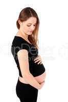 Pregnant Woman Holding Belly