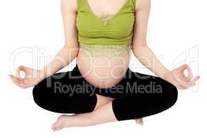 Pregnant woman Practicing Yoga