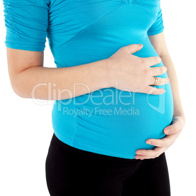 Young Pregnant Woman Belly