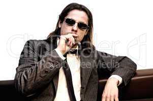 Businessman with cigar