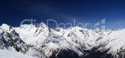 Panorama Caucasus Mountains