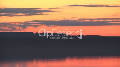 Sunset lake timelapse