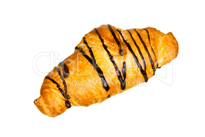 Croissant mit Schoko-Überzug