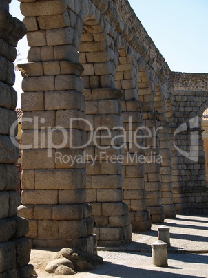 View on the aquaduct of Segovia