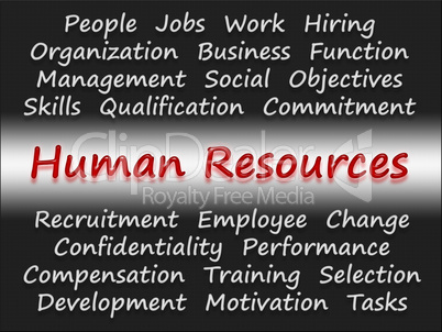 Human Resources - Concept Words for Business