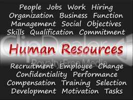 Human Resources - Concept Words for Business