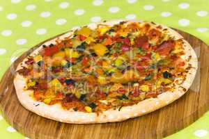 SilberPizza Supreme mit Mozzarella,Schinken,Peperoni