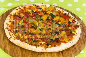 SilberPizza Supreme mit Mozzarella,Schinken,Peperoni