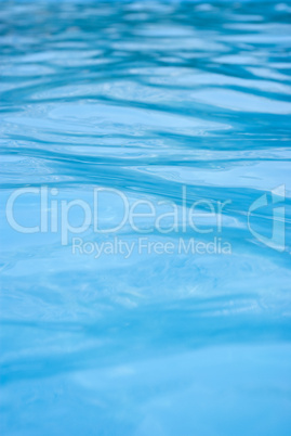 Beautiful refreshing blue swimming pool water