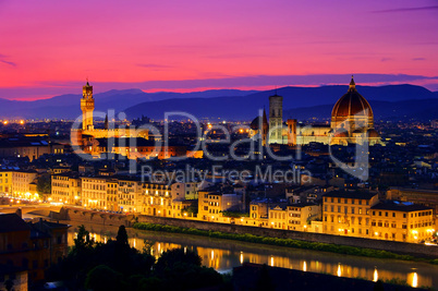 Florenz Abend - Florence evening 01