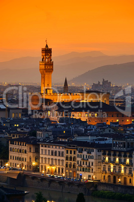 Florenz Palazzo Vecchio Abend - Florence Palazzo Vecchio evening 03