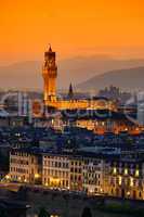 Florenz Palazzo Vecchio Abend - Florence Palazzo Vecchio evening 03