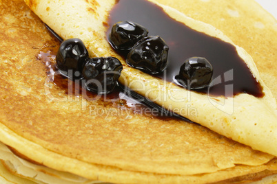 Pancakes with jam