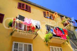 Wäsche Balkon - laundry balcony 02