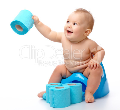 Child on potty