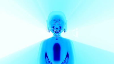 Buddha Aura Blau Weiß - Video 02