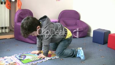Little Boy playing toys