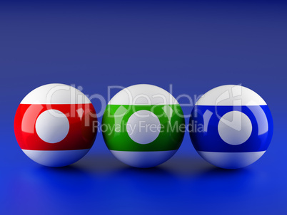 Billiard balls