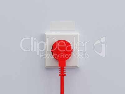 One red cable