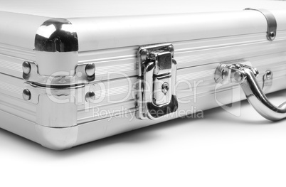 silver briefcase