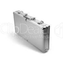 silver briefcase