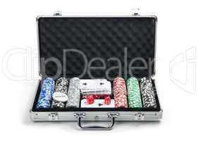 Poker set in case