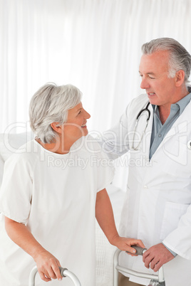 Doctor speaking with his patient