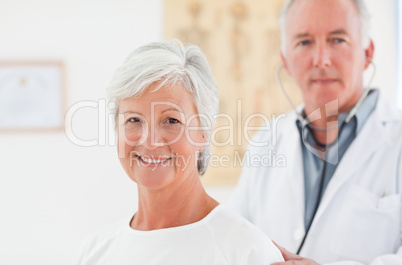 Doctor examining his patient