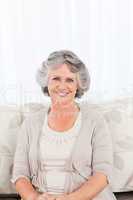 Smiling retired woman