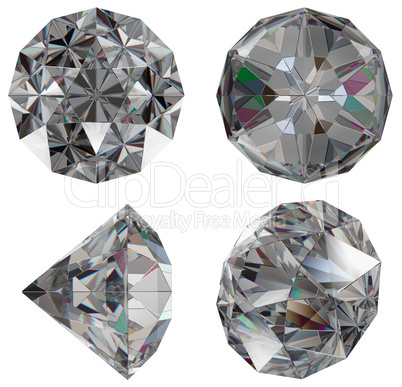 Diamond gem isolated
