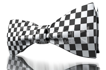 Checkered bow-tie