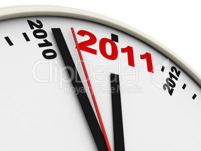 New Year's clock