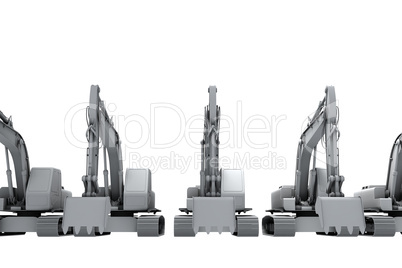 White models of the diggers
