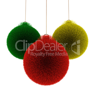 Colored christmas balls