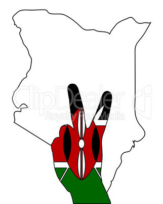 Kenia Handzeichen Kenia Handzeichen