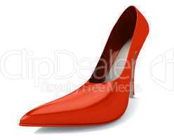 Red women's shoe