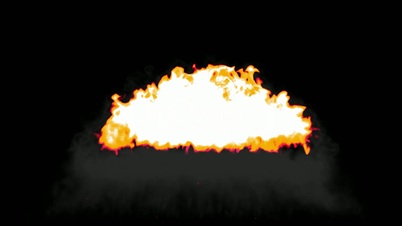 Explosion with slow motion, Alpha