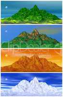 Mountain and four seasons