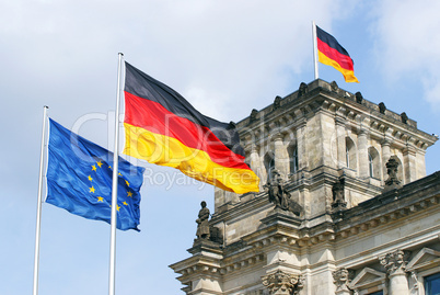 Bundestag / Reichstag in Berlin - Detailansicht