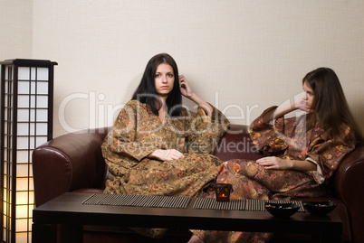 Women in japanese spa