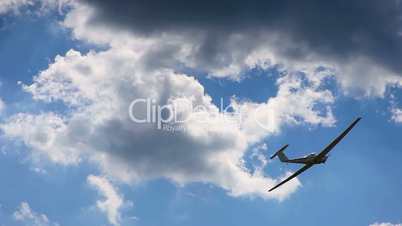 Airplan two on blue sky