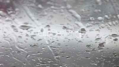 Rain drops on car window