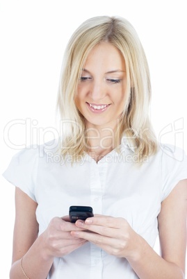 Girl with mobile phone