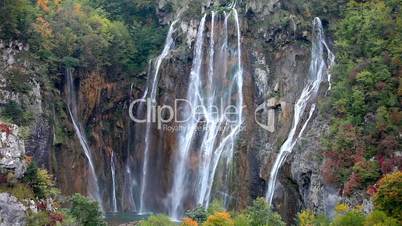Waterfall in Plitvice Lakes