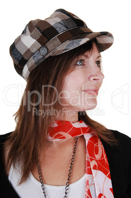 Lady with hat.