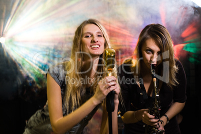 Women at concert