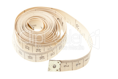 Light measuring tape isolated