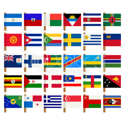 World flag icons set 7