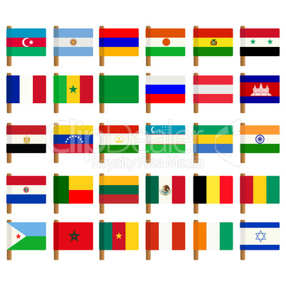 World flag icons set 2