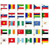 World flag icons set 1